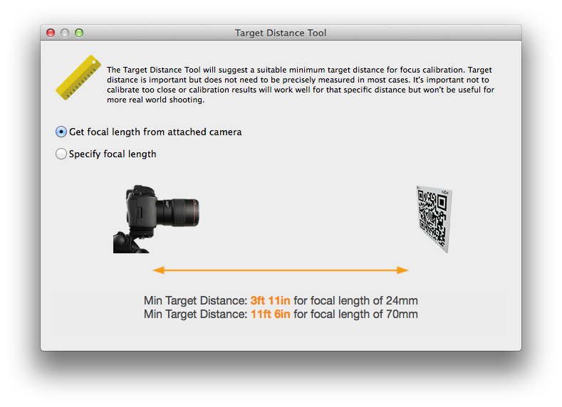 focus calibration zoom distance